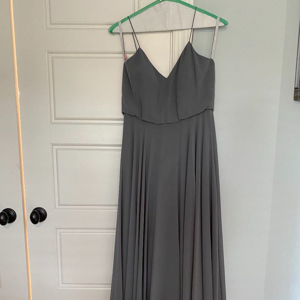 Dusty Blue/Gray Jenny Yoo Inesse Bridesmaid/Formal Dress
